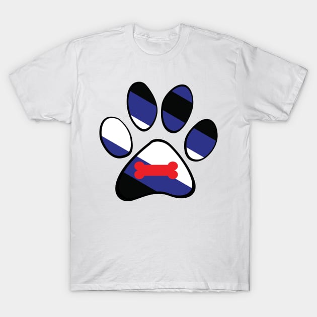 Puppy Pride Paw T-Shirt by HyperOtterDesigns